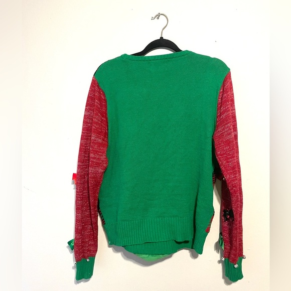 Men’s Spencer's Workshop" Christmas holiday ugly sweater size Medium festive - Picture 6 of 8